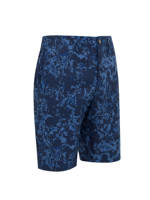 X Series Abstract Camo Shorts In Navy Blazer