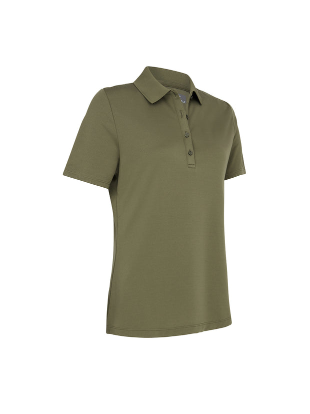Swing Tech Women's Polo In Industrial Green