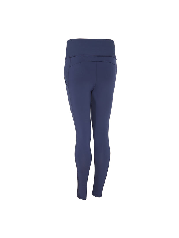 High Waisted Women's Thermal Legging In Peacoat