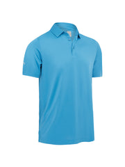 Swing Tech Tour Print Polo In Vallarta Blue