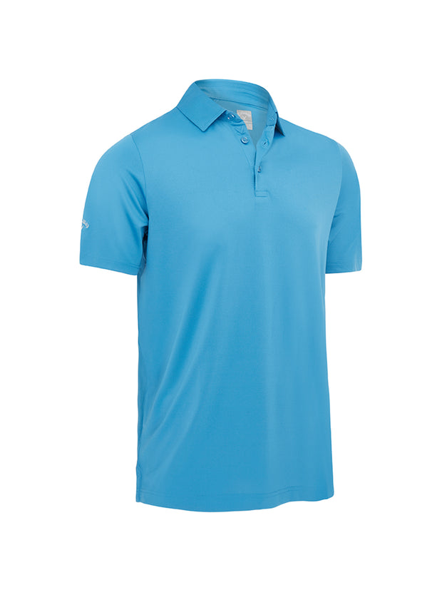 Swing Tech Tour Print Polo In Vallarta Blue