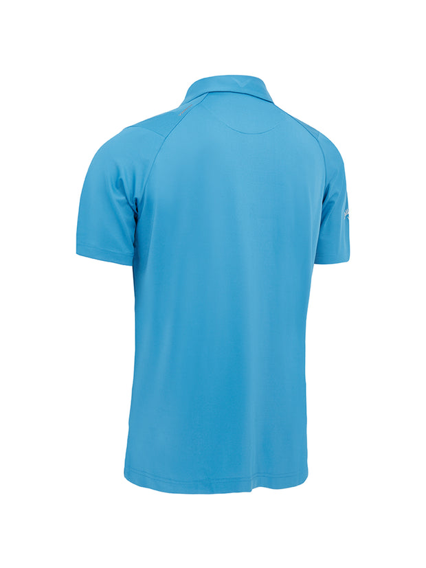 Swing Tech Tour Print Polo In Vallarta Blue