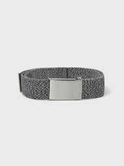 Women's Stretch Webbed Belt In Black Heather