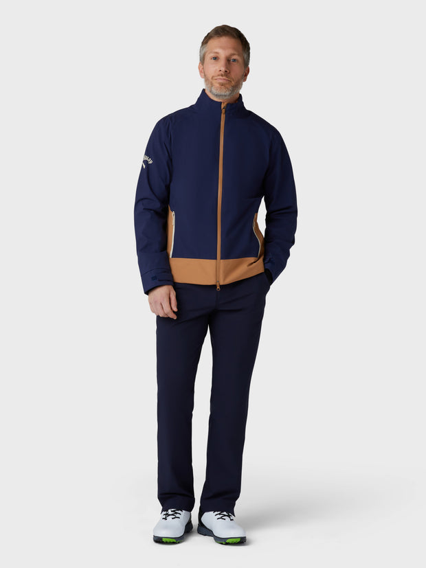 Men's Stormguard III Waterproof Rain Jacket In Tobacco Brown