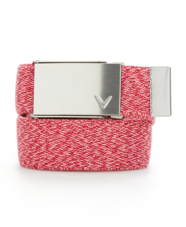 Women's Stretch Webbed Belt In Fruit Dove Heather