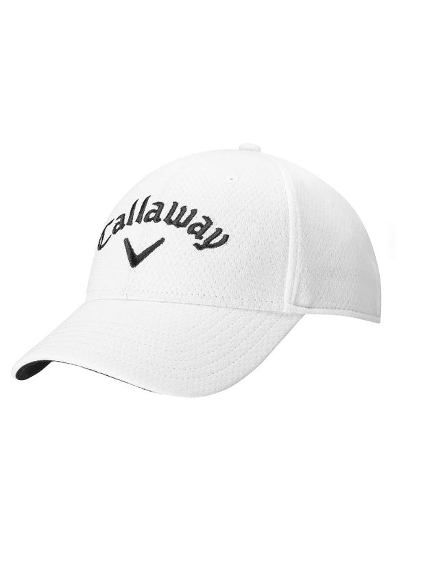 Side Crested Cap In White