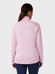 Midweight Waffle Fleece Women's Jacket In Pink Nectar Heather