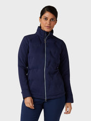 Women's Primaloft Chev Quilted Jacket In Peacoat