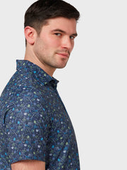 All Over Golf Novelty Print Polo In Peacoat
