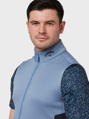 Men's High Gauge Fleece Zip Vest In Infinity