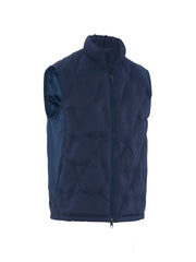 Men's Chev Welded Quilted Puffer Gilet In Peacoat