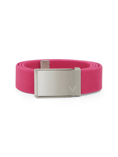 Women's Cut To Fit Stretch Belt In Pink Peacock