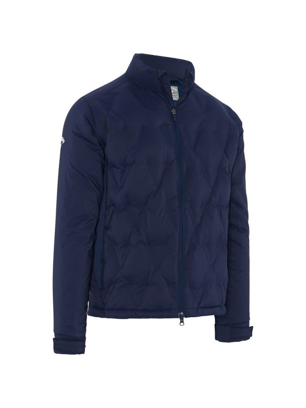 Men's Chevron Welded Quilted Jacket In Peacoat