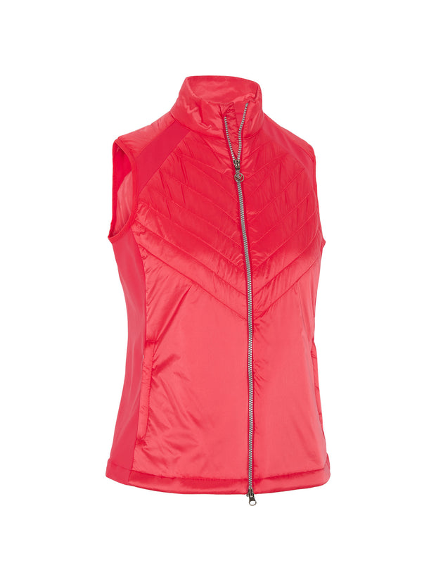 Women's Chev Primaloft Quilted Gilet In Paradise Pink