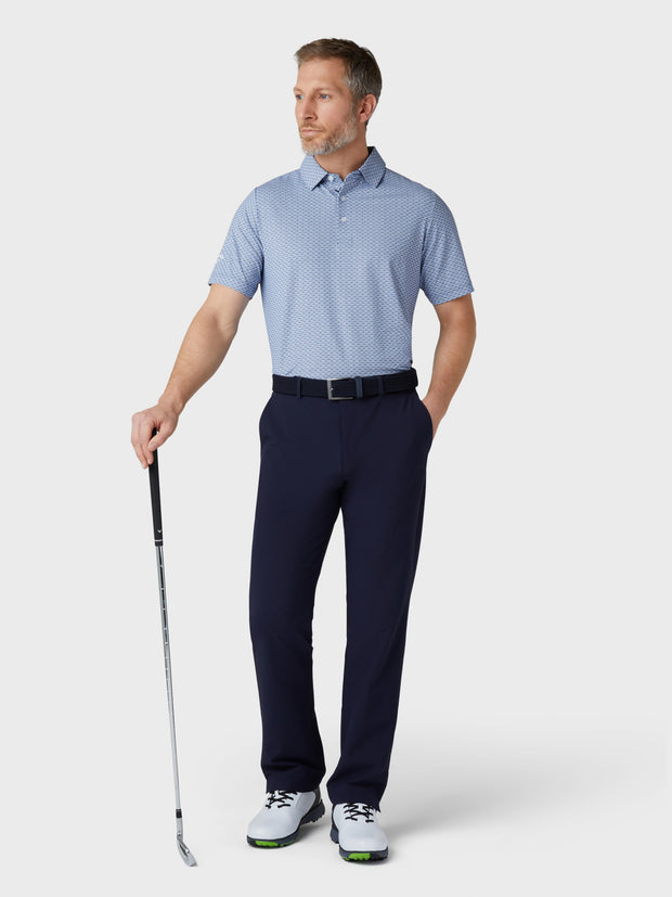 Men's Tradmark Print Polo In Peacoat