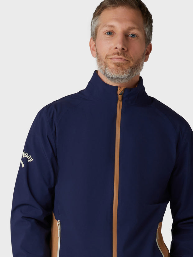 Men's Stormguard III Waterproof Rain Jacket In Tobacco Brown