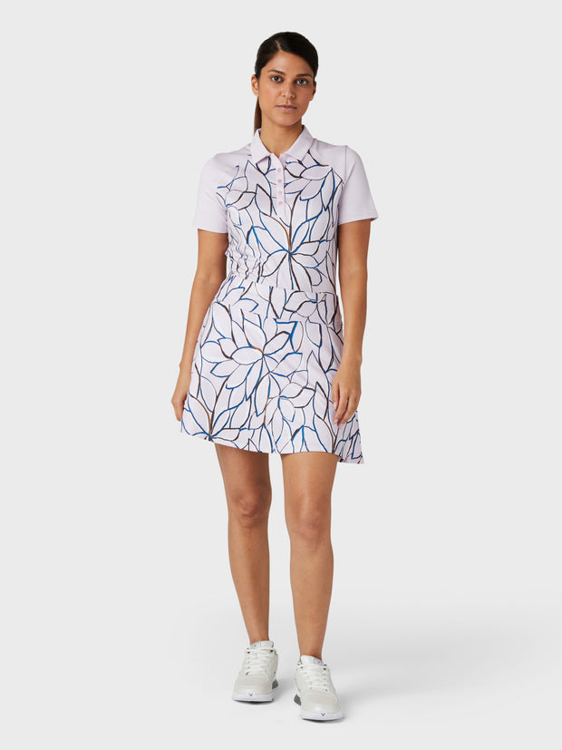 Women's Linear Floral Flounce Skort In Pink Nectar