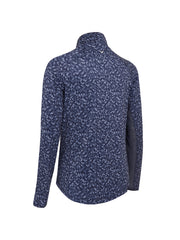 Shape Shifter Geo Printed Women's Base Layer In Peacoat