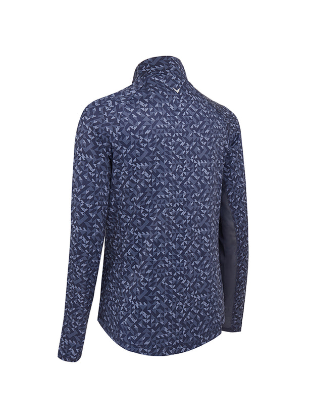 Shape Shifter Geo Printed Women's Base Layer In Peacoat