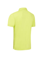 X Series Active Textured Print Polo In Lime Punch