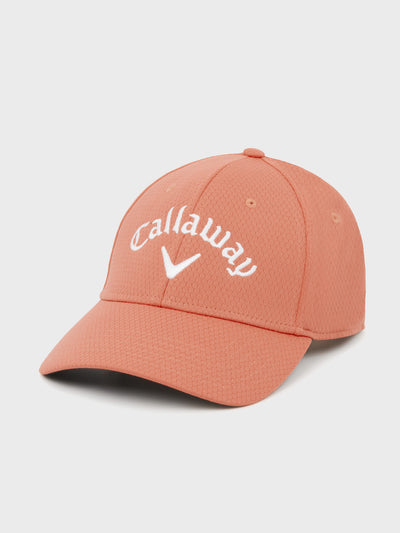 Women's Side Crested Cap In Persimmon