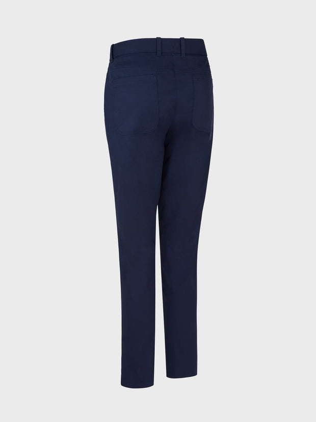5 Pocket Flex Fabric Women's Trousers In Peacoat