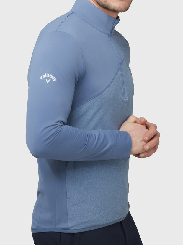 Aquapel™ Ultra Light Quarter Zip Sweatshirt In Blue Horizon