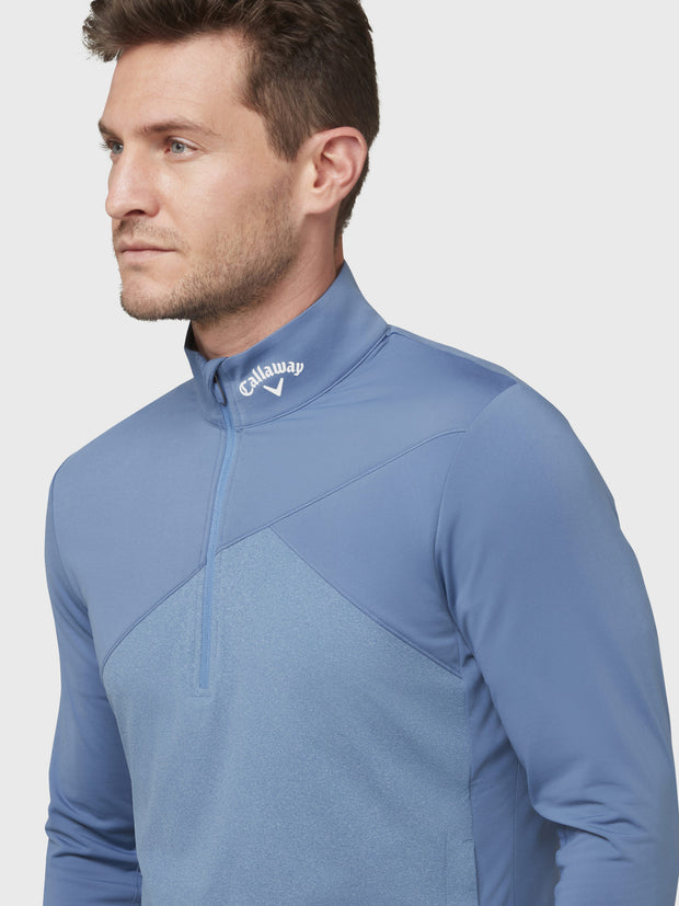 Aquapel™ Ultra Light Quarter Zip Sweatshirt In Blue Horizon