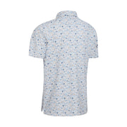 All Over Golf Novelty Print Polo In Bright White