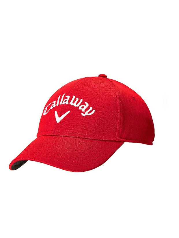 Side Crested Cap In Red