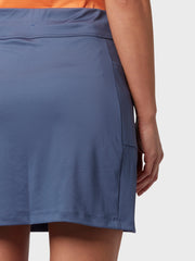 17" Chroma Stripe Women's Golf Skort In Blue Indigo