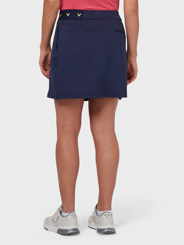 Camo Wrap Women's Skort In Peacoat
