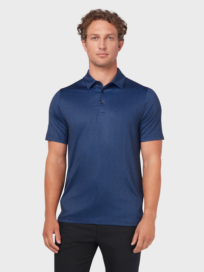 Trademark Geo Print Polo In Peacoat