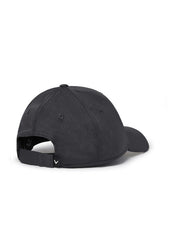 Side Crested Cap In Charcoal