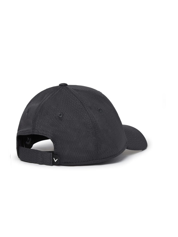Side Crested Cap In Charcoal