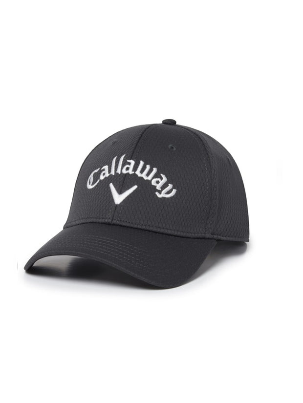 Side Crested Cap In Charcoal