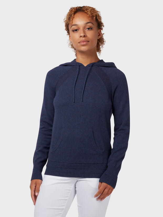 Women's Space Dye Heather Hoodie In Navy Heather