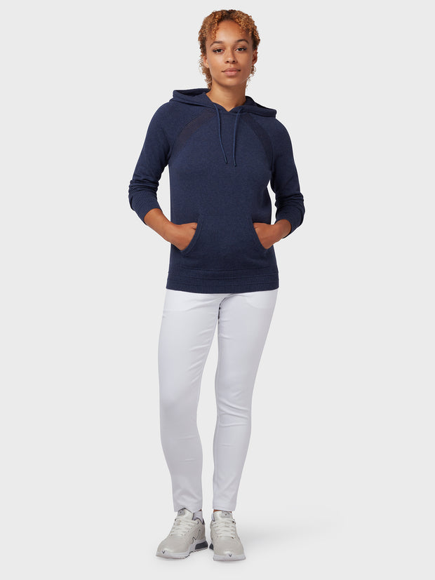 Women's Space Dye Heather Hoodie In Navy Heather