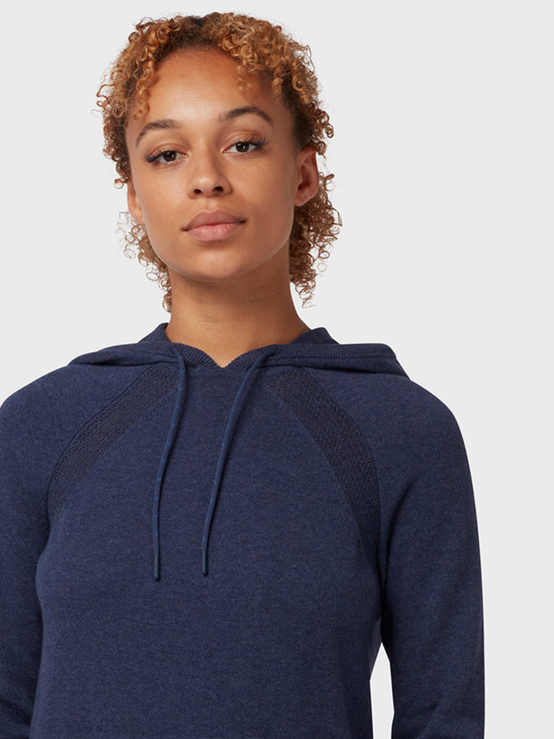 Women's Space Dye Heather Hoodie In Navy Heather