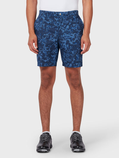 X Series Abstract Camo Shorts In Navy Blazer