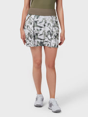 Women's Nature Printed Skort In Olive Print