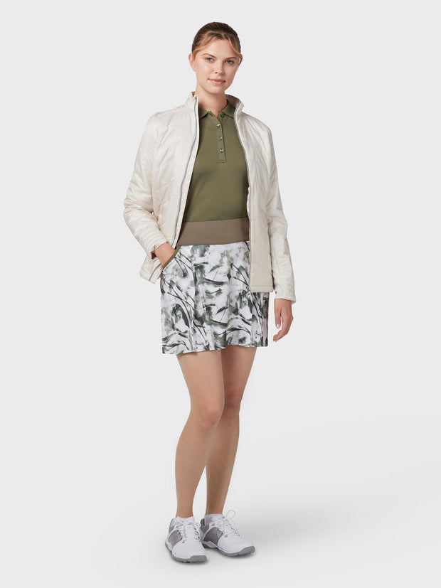 Women's Nature Printed Skort In Olive Print