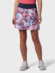 Floral Printed Women's Skort In Fruit Dove