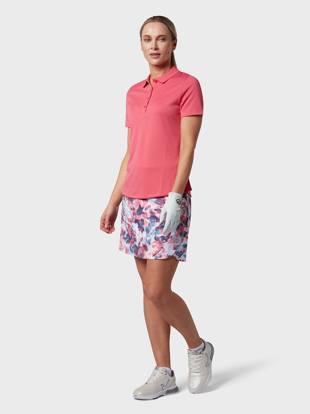Floral Printed Women's Skort In Fruit Dove