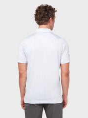 Trademark Geo Print Polo In Bright White
