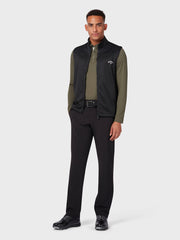 Long Sleeve Performance Polo In Black Lichen