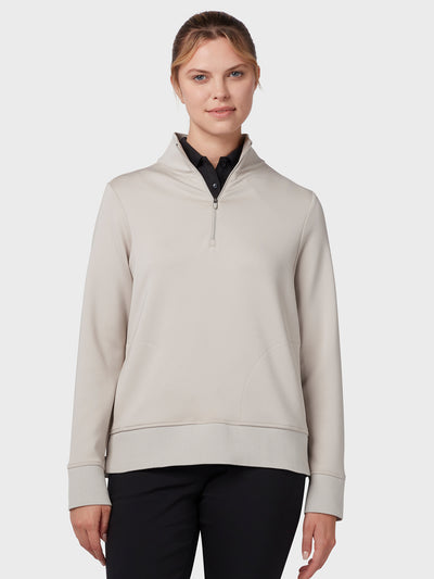 Midweight Women's Fleece Crossover In Chateau Grey