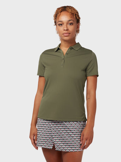 Swing Tech Women's Polo In Industrial Green