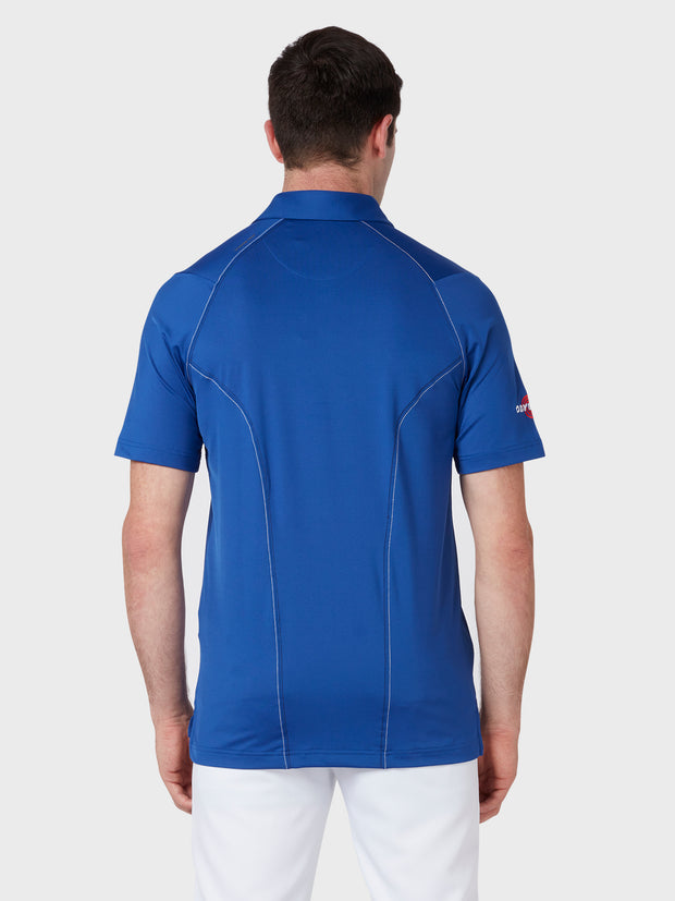 Odyssey Double Stitch Polo In Mazarine Blue