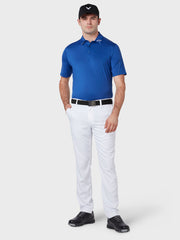 Odyssey Double Stitch Polo In Mazarine Blue